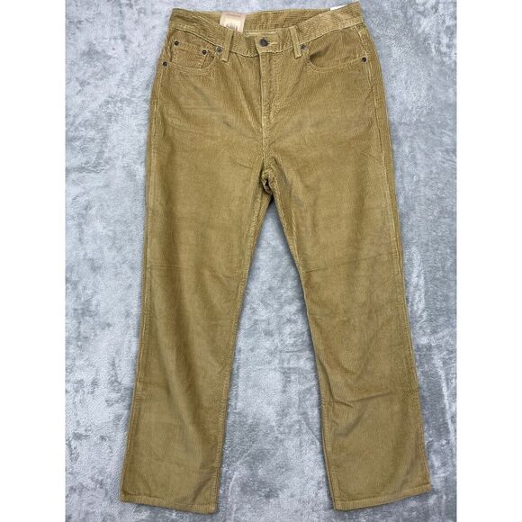 NWT Levi's Women's Low Pro Corduroy Pants Size 29x30 Brown Mid Rise Straight Leg - Picture 1 of 11